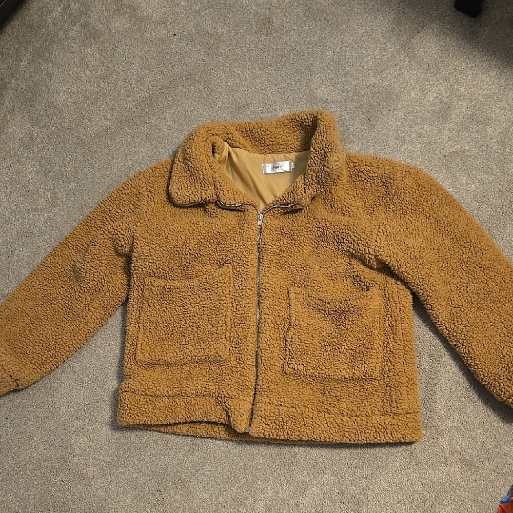 Cozy Tan Sherpa Jacket
